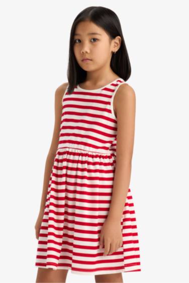 Regular Fit Sleeveless Knitted Dress