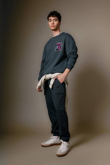 Regular Fit Flannel Pocket Long Leg Sweatpants