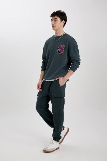 Regular Fit Flannel Pocket Long Leg Sweatpants