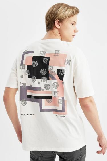 Comfort Fit Crew Neck Printed T-Shirt