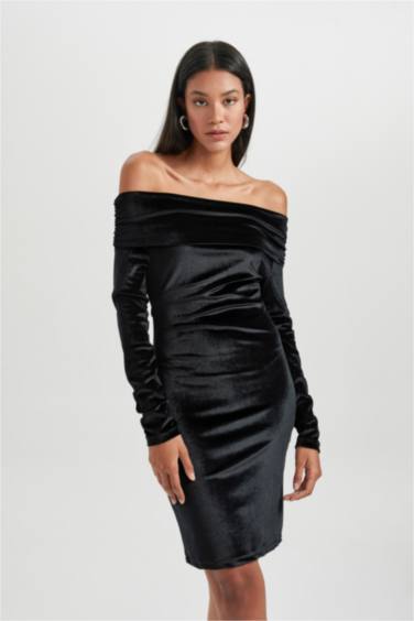 Bodycon Off Shoulder Mini Dress