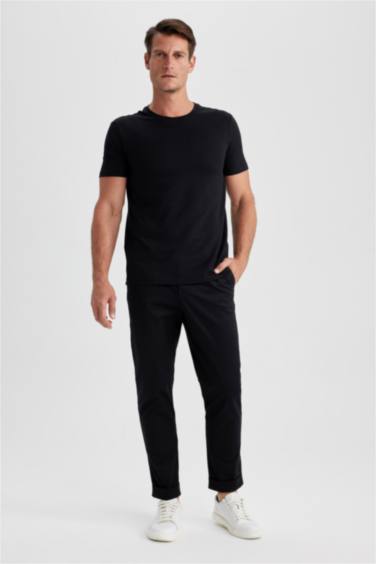 Slim Fit Crew Neck Short Sleeve T-Shirt