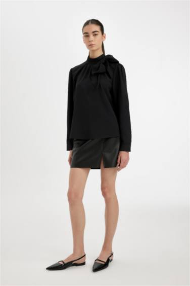 қалыпты пішім боути Ұзын Жеңді Блуза