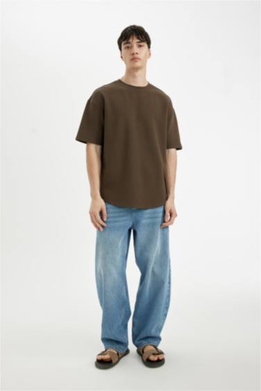 Comfort Regular Fit Relaxed Fit Crew Neck Basic T-Shirt