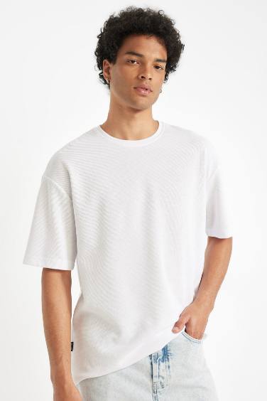 Comfort Fit Crew Neck Heavy Fabric T-Shirt