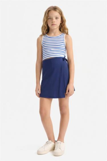 تنورة شورت بناتي سادة