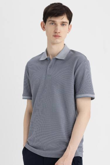 New Regular Fit Short Sleeve Basic Polo T-Shirt