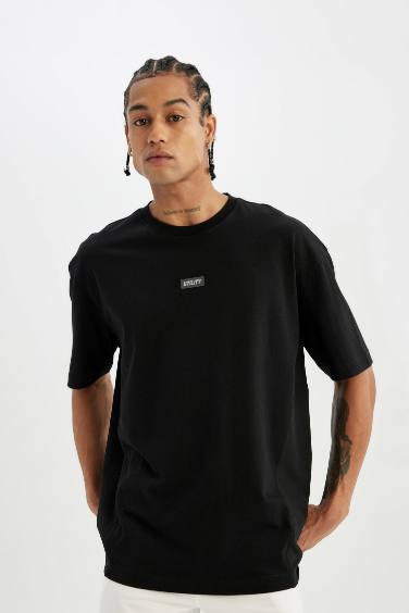 DeFactoFit Oversize Fit Crew Neck T-Shirt