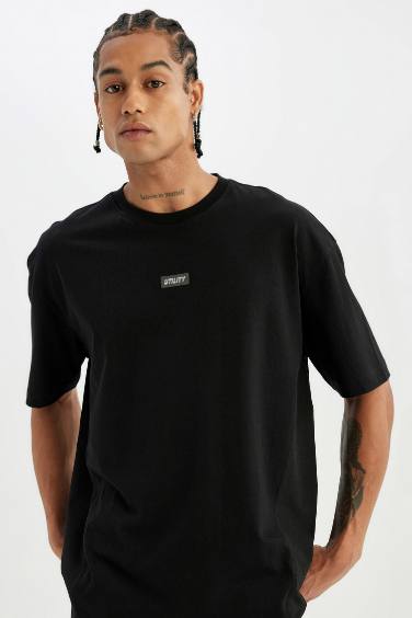 DeFactoFit Oversize Fit Crew Neck T-Shirt