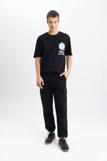 Relax Fit Regular Hem With Cargo Pocket Trousers