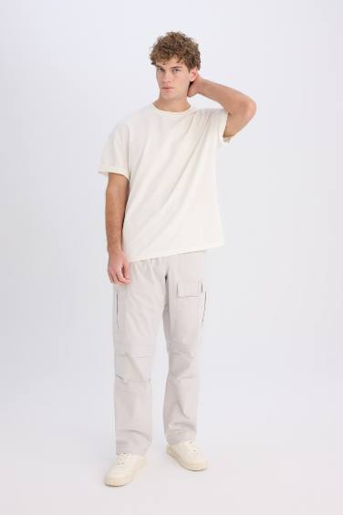 Wide Leg Straight Leg Parachute Cargo Trousers