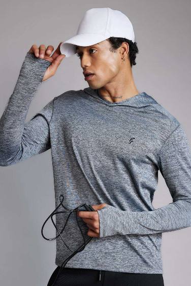 DeFactoFit Slim Fit Hooded Sweatshirt