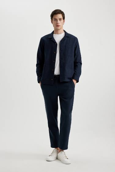 جاكيت قميص قطن قصة عادية