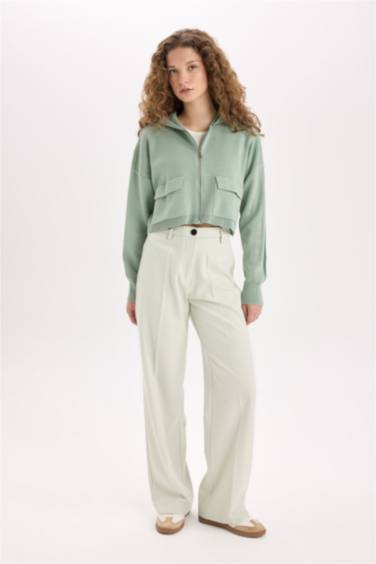 Брюки Wide Leg с высокой талией, стандартной длины