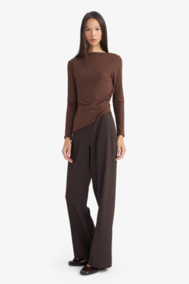 Брюки стандартной длины Straight Fit с высокой талией