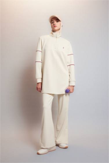 DeFactoFit Wide Leg Standard Scuba Diving Fabric Trousers