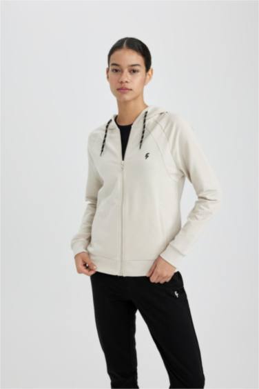 سويتر قصة عادية بياخة بسحاب من DeFactoFit