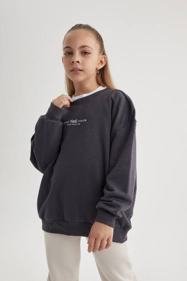 Relax Fit Crew Neck Sweatshirt