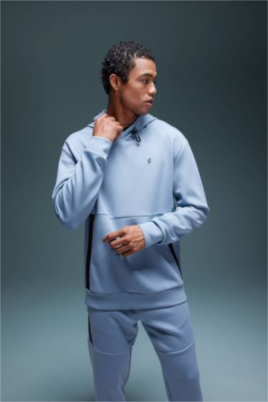 DeFactoFit Standard Fit Crew Neck Scuba Diving Fabric Sweatshirt