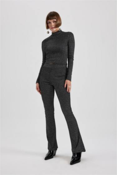 بنطلون قماش لامع