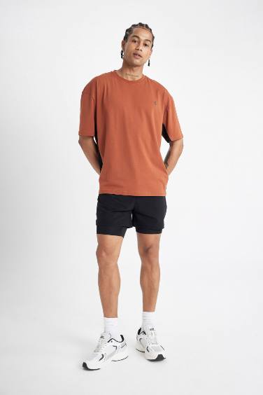 DeFactoFit Slim Fit Woven Sports Shorts