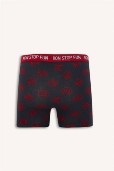 بوكسر قصة عادية منقوش - 3 قطع