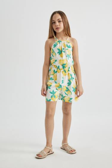 جمبسوت بناتي قصير قصة عادية بدون كم وطبعة ليمون