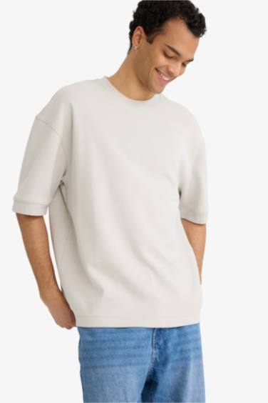 Loose Fit Crew Neck Short Sleeve T-Shirt