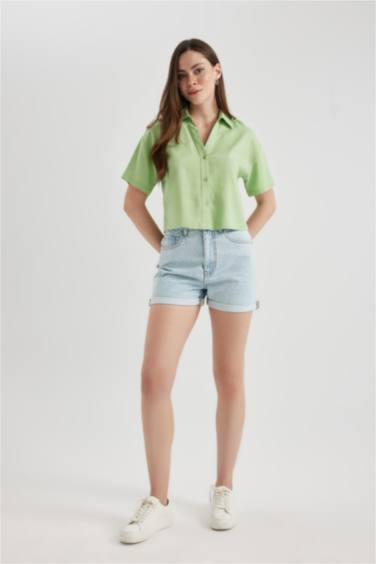 үлкен пішім Қысқа жеңді жейде