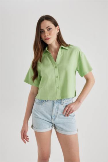 үлкен пішім Қысқа жеңді жейде