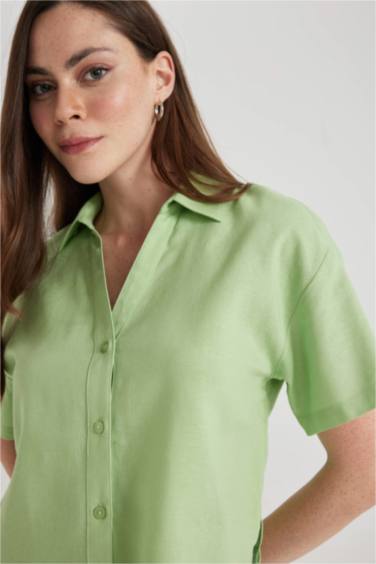 үлкен пішім Қысқа жеңді жейде