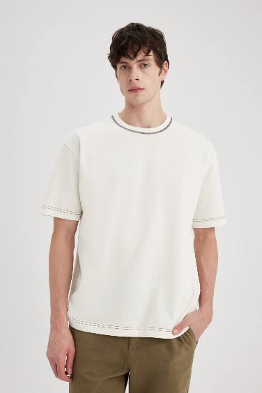 Oversize Fit Crew Neck Short Sleeve T-Shirt