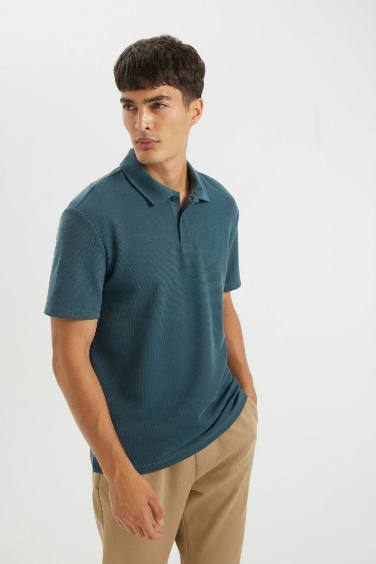 New Regular Fit Polo Collar Polo T-Shirt