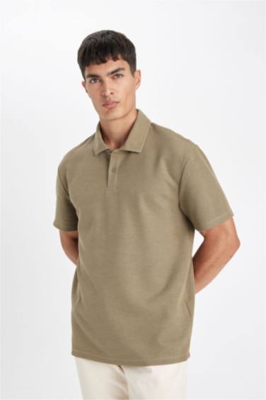 New Regular Fit Polo Collar Polo T-Shirt