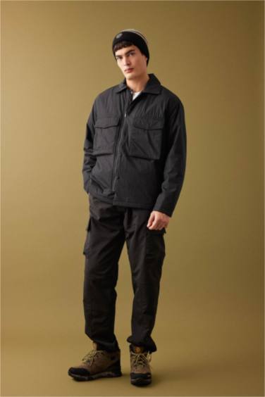 Relax Fit Polo Yaka Gömlek Ceket