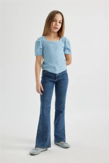 بنطرون جينز جارلس برجل واسع