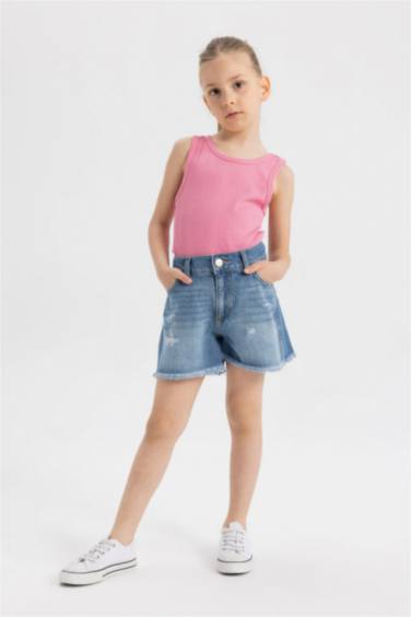 شورت جينز قصير بناتي