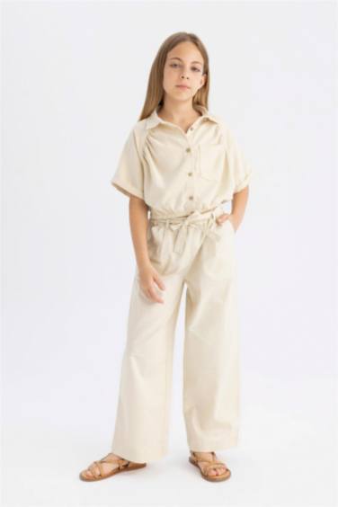 Брюки Wide Leg широкие из хлопка для девочек