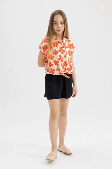 Short en Viscose pour Fille