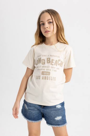 Girl Regular Fit Printed T-Shirt