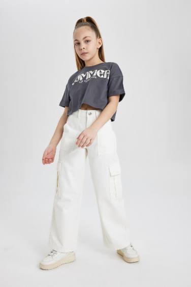 Girl Printed Short Sleeve T-Shirt