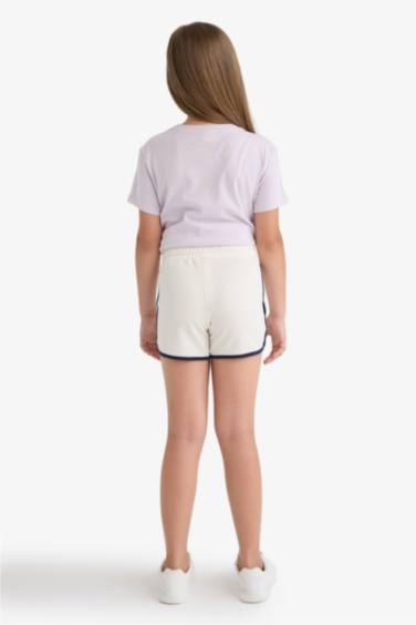 Girl Elastic Waist Basic Shorts
