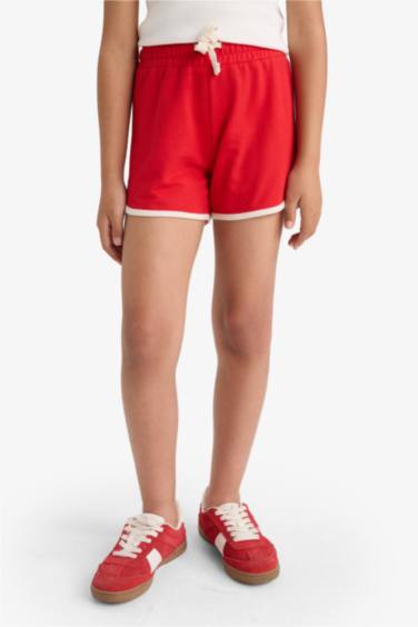 Girl Elastic Waist Basic Shorts