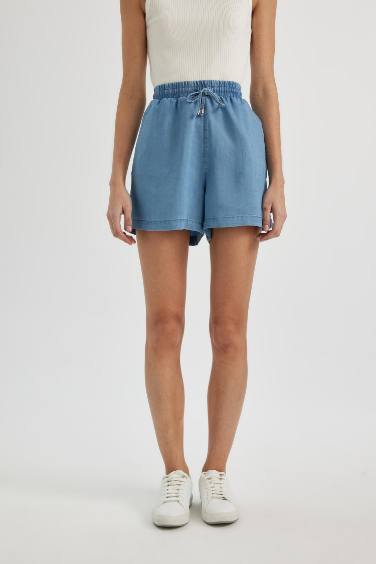 High Waist Jean Shorts