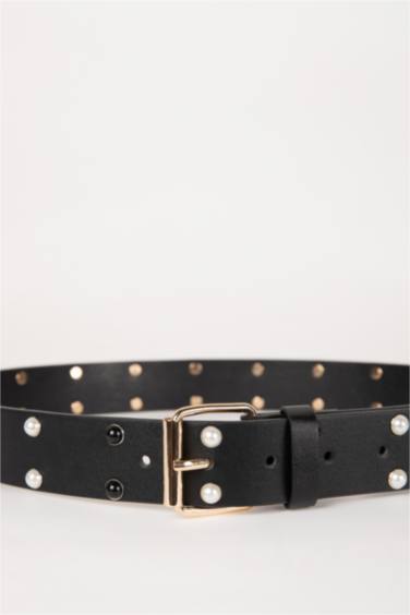 حزام نسائي كلاسيكي جلد صناعي