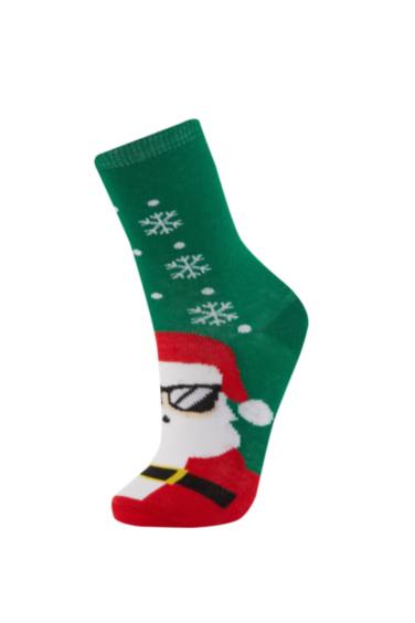 Длинные новогодние носки для мальчиков, 3 пары