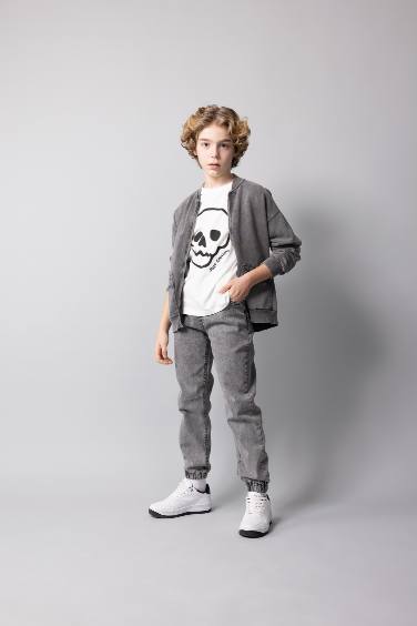 Boy Jogger Elastic Banded Leg Jeans