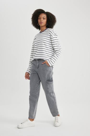 Paperbag High Waist Ankle Length Jeans