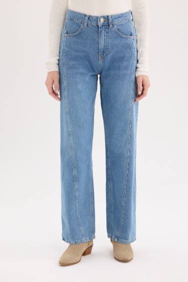 Wide Leg High Waist Long Jeans