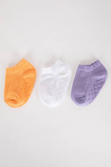 Chaussettes Courtes en Coton BéBé Fille - 3 paires